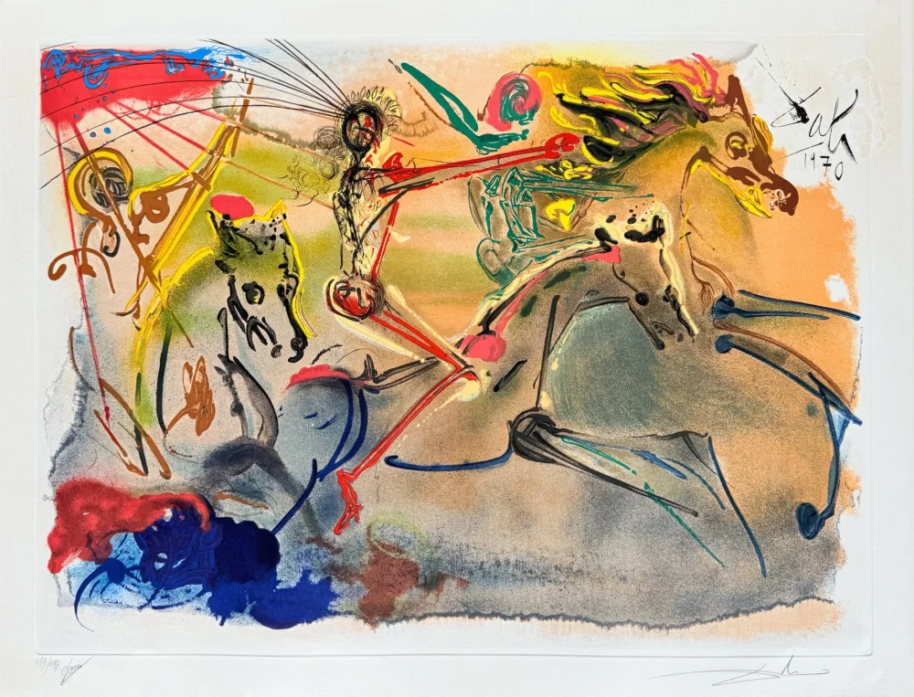 Água-Forte E Água-Tinta Dali - Les Caveliers de l'Apocalypse