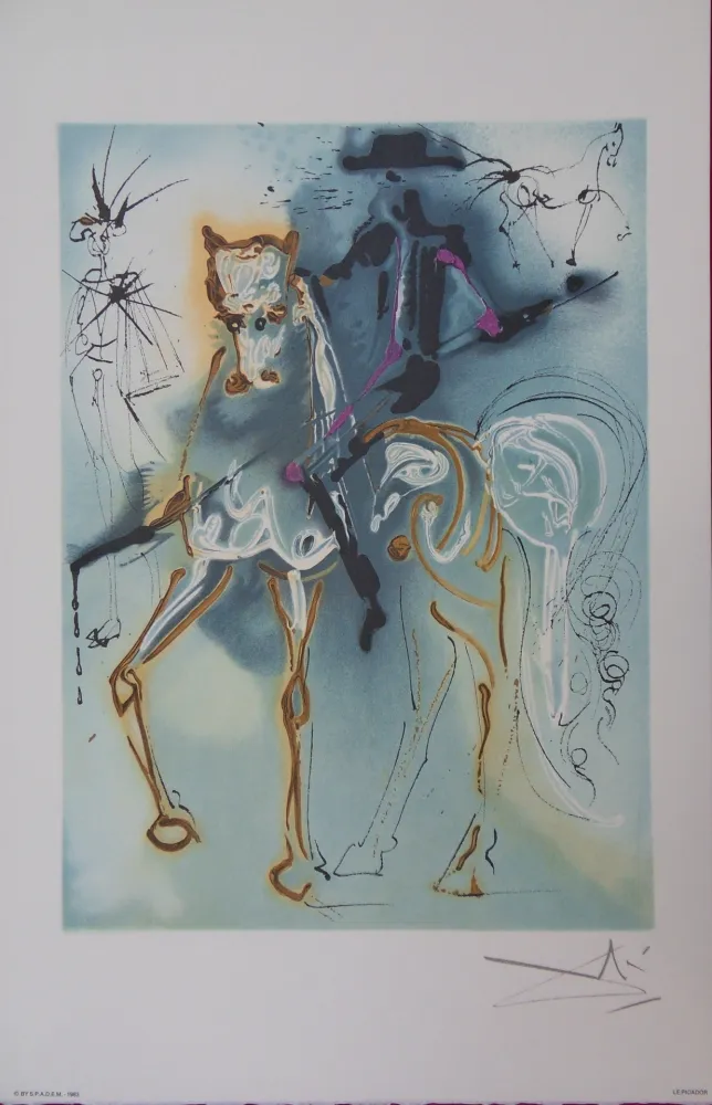 Litografia Dali - Les Chevaux, Le Picador