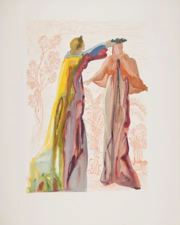 Xilogravura Dali - Les derniers mots de Virgile, 1963