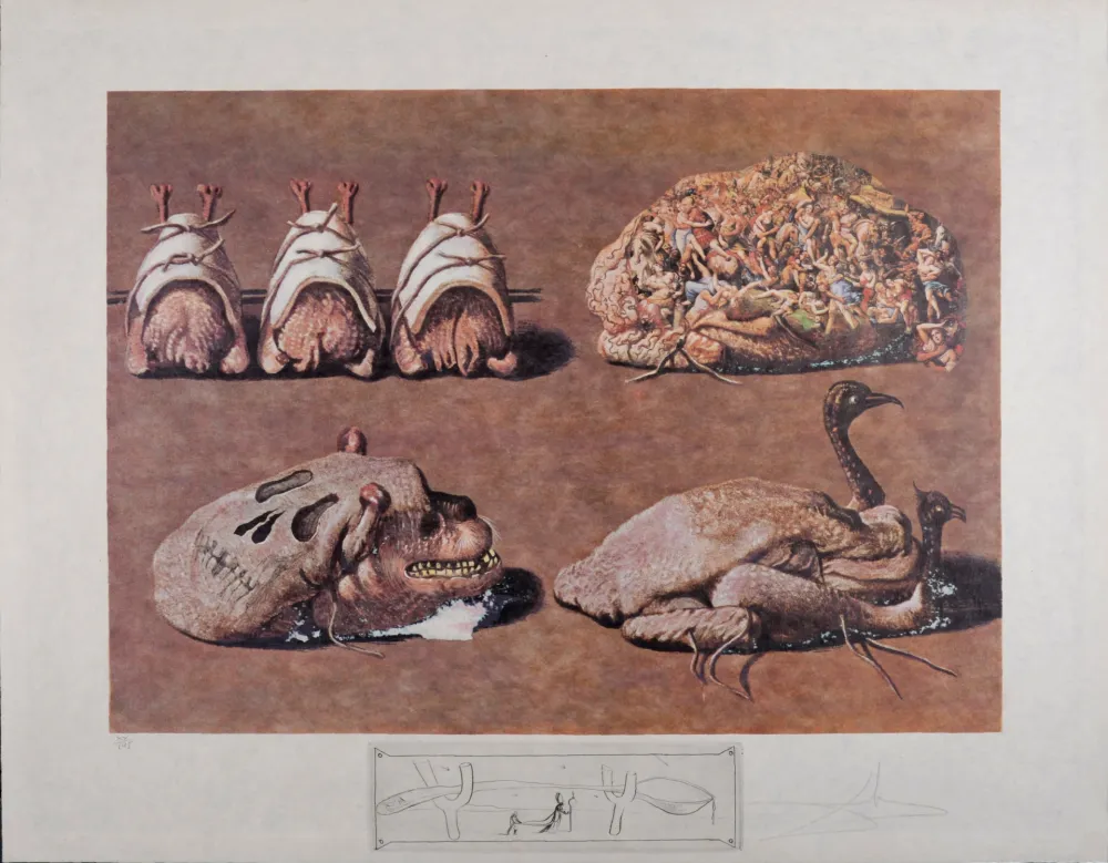 Múltiplo Dali - Les Diners de Gala, 1977 - Hand-signed!