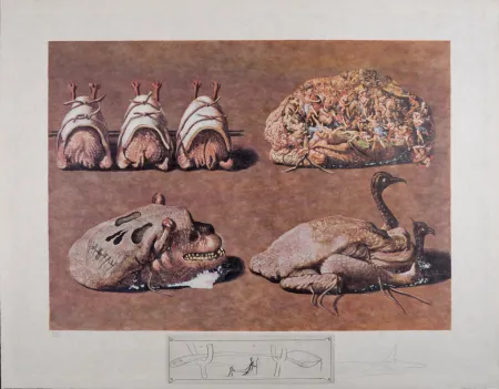 Múltiplo Dali - Les Diners de Gala, 1977 - Hand-signed!