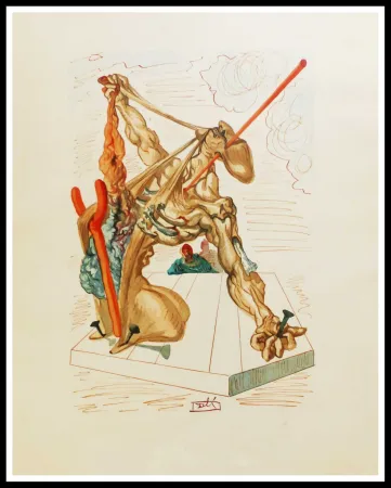 Xilogravura Dali - LES FALSIFICATEURS