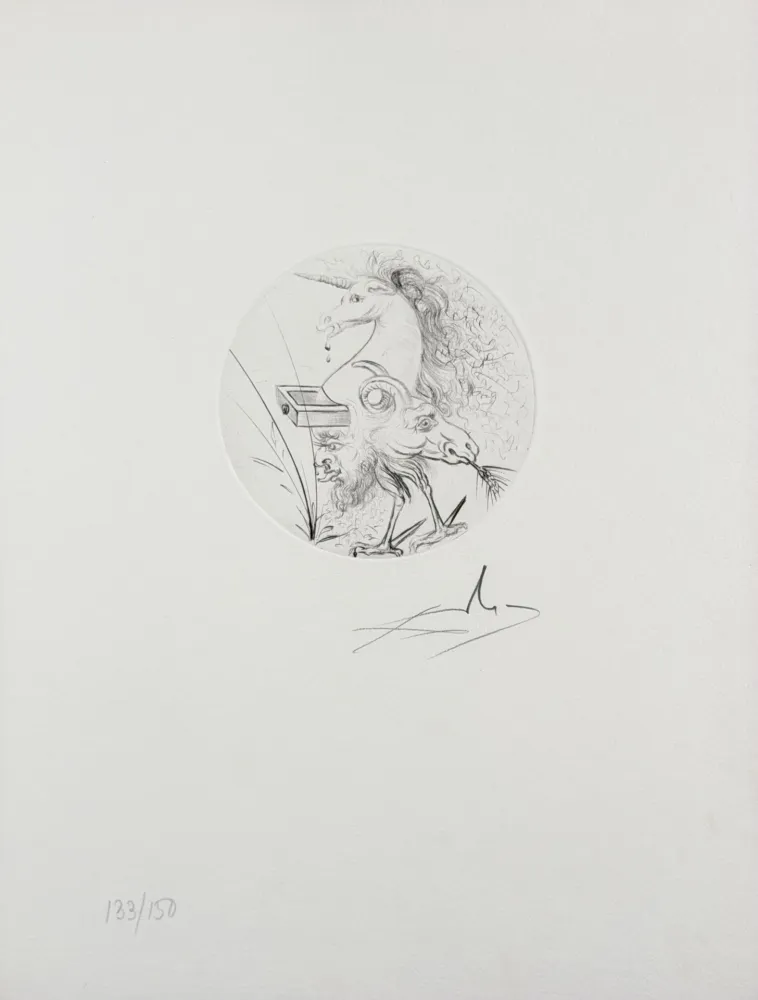 Gravura Dali - Les Metamorphoses Erotiques