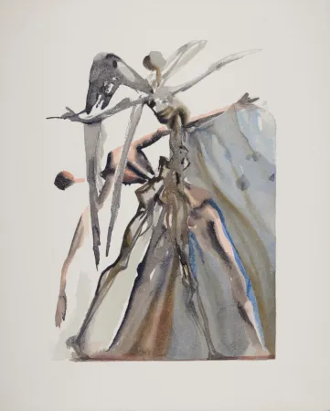 Xilogravura Dali - Les Négligents, 1963