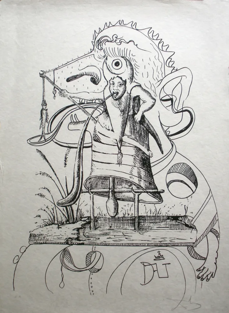 Litografia Dali - Les Songes drolatiques de Pantagruel 11
