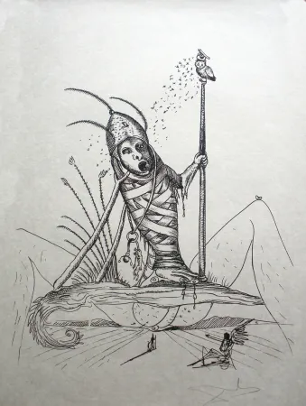 Litografia Dali - Les Songes drolatiques de Pantagruel 15