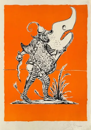 Litografia Dali - Les Songes Drôlatiques de Pantagruel, Planche XXIV