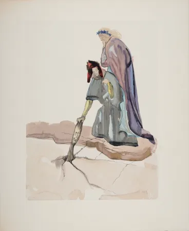 Xilogravura Dali - Les Traîtres à la patrie, 1963