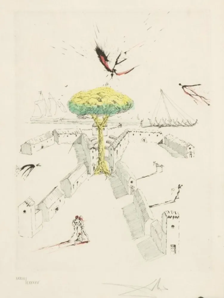 Água-Forte Dali - Les Tranchées