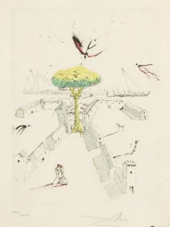 Água-Forte Dali - Les Tranchées