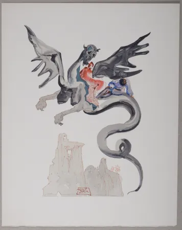 Litografia Dali - Les Usuriers