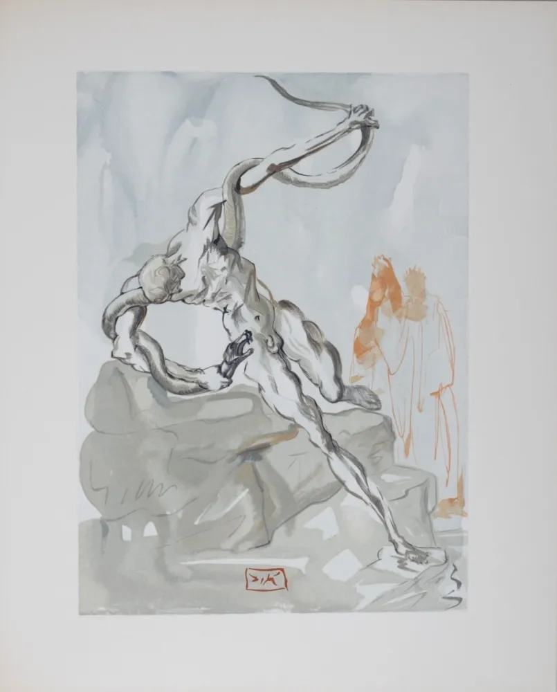 Litografia Dali - Les voleurs