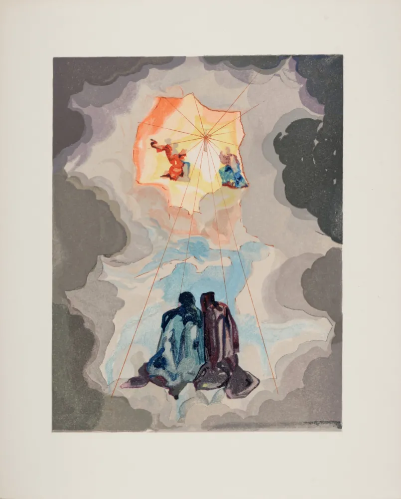 Xilogravura Dali - L'Extase de Dante, 1963