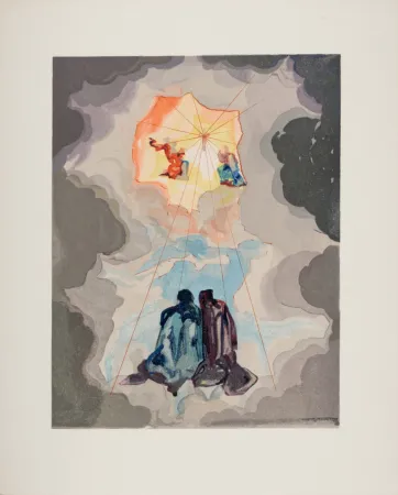 Xilogravura Dali - L'Extase de Dante, 1963