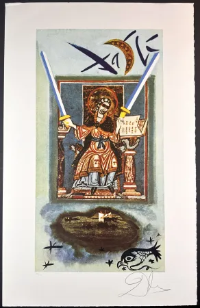 Litografia Dali - Lyle Stuart Tarot Prints Two of Swords