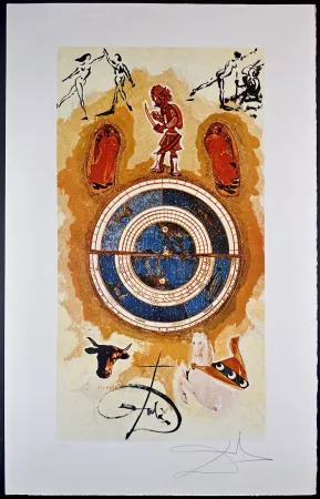 Litografia Dali - Lyle Stuart Tarot Prints Wheel of Fortune