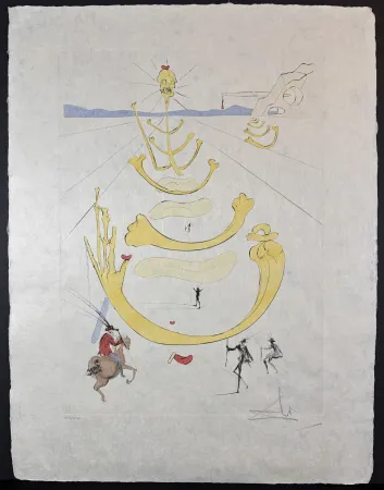 Gravura Dali - Masque de la Mort