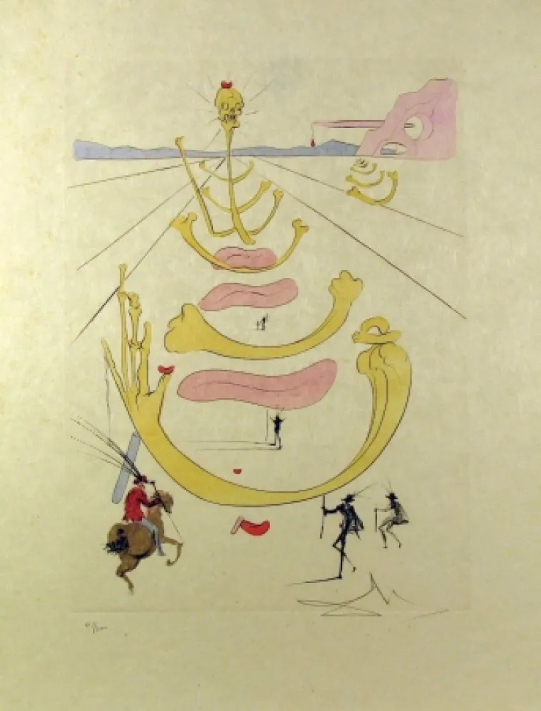 Água-Forte E Água-Tinta Dali - Masque De La Mort