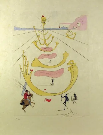 Água-Forte E Água-Tinta Dali - Masque De La Mort