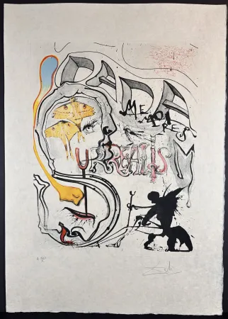 Gravura Dali - Memories of Surrealism Angel of Dada Surrealism