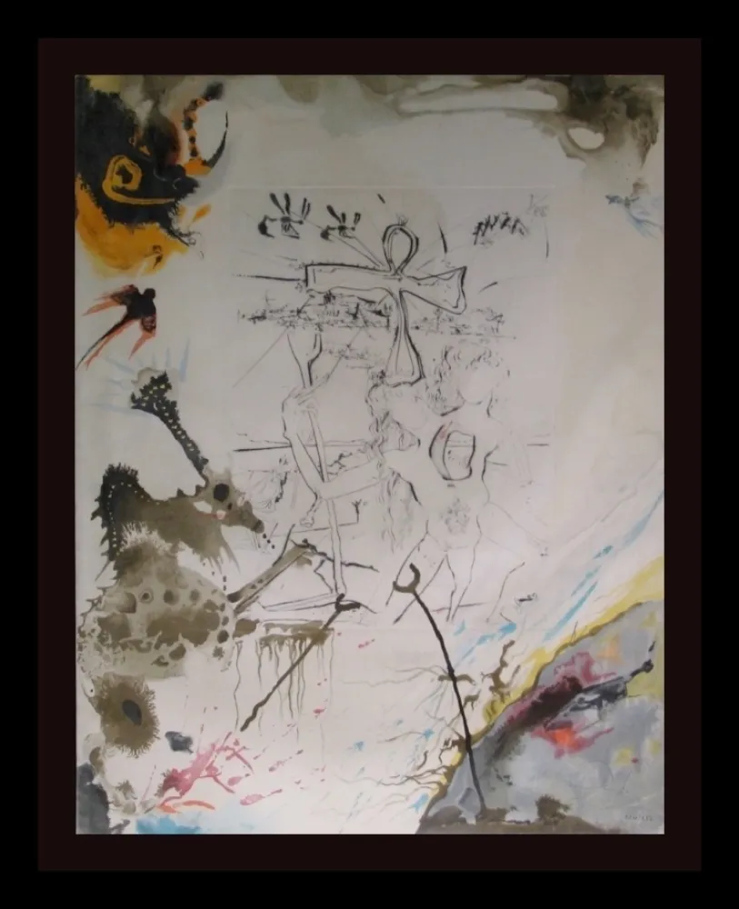 Gravura Dali - Moses and Monotheism Moses & Akhenaton 