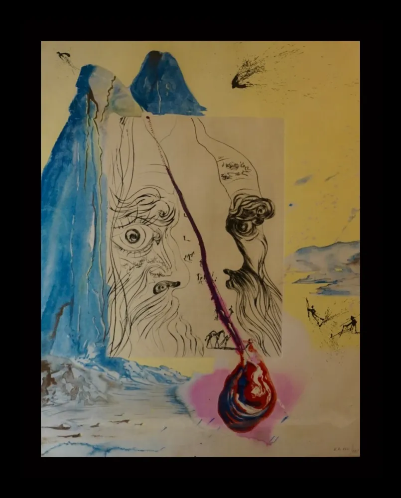 Gravura Dali - Moses & Monotheism The Tear of Blood