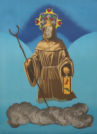 Litografia Dali - Mystery of Sleep (The Hermit)