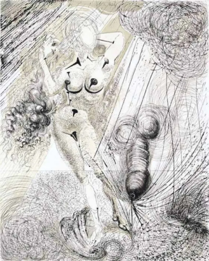 Gravura Dali - Naissance de Venus (Birth of Venus)