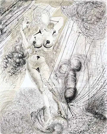 Gravura Dali - Naissance de Venus (Birth of Venus)