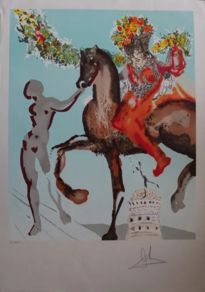 Litografia Dali - New Jerusalem - Le mariage mystique 