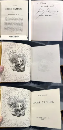 Livro Ilustrado Dali - Paul Eluard. COURS NATUREL. Avec le frontispice de Salvador Dali tiré à 15 ex. L'exemplaire de Roger Lacourière avec une seconde épreuve d'un premier état inconnu (1938)