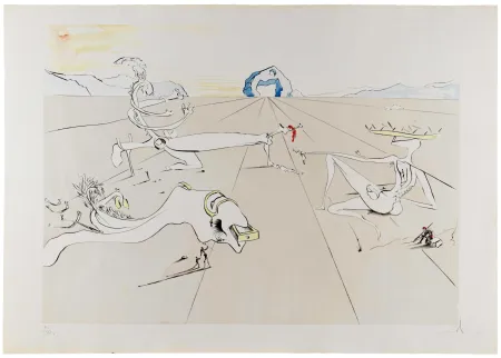 Gravura Dali - Paysage Surréaliste