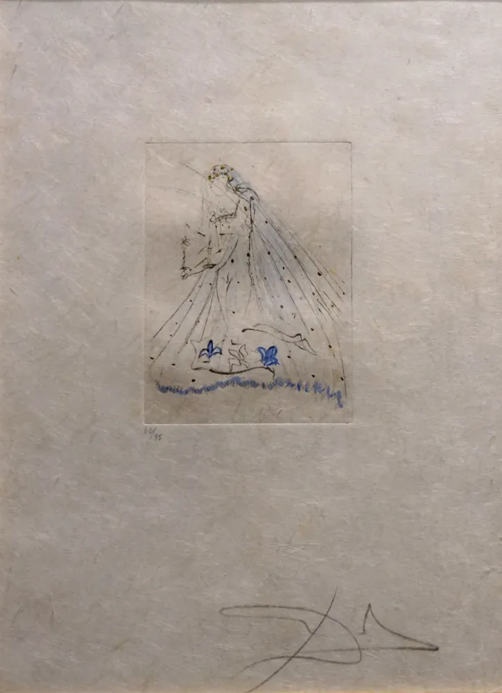 Gravura Dali -  Petites Nus (Ronsard) 1st Row 1st Piece A