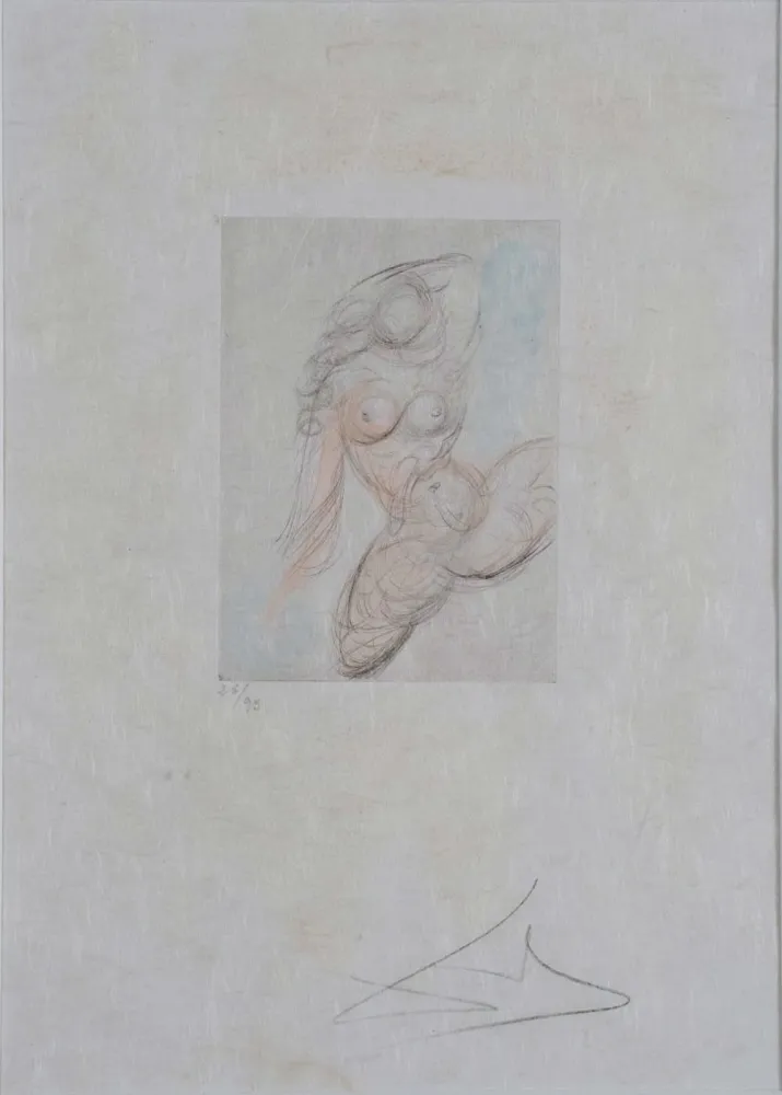 Gravura Dali - Petites Nus (Ronsard) E