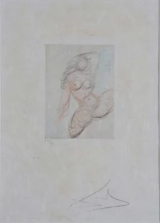 Gravura Dali - Petites Nus (Ronsard) E