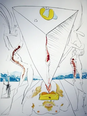 Gravura Dali - Philosopher crushed by the cosmos