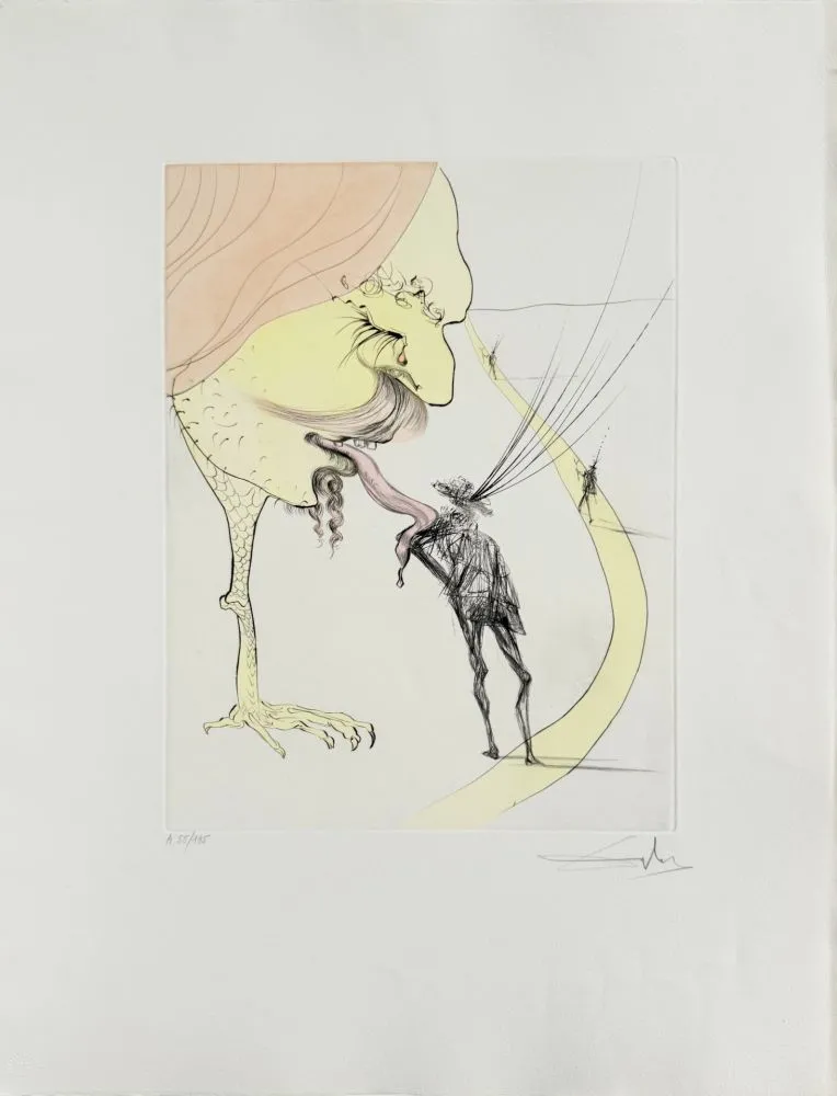 Água-Forte Dali - Picasso: A Ticket for Glory