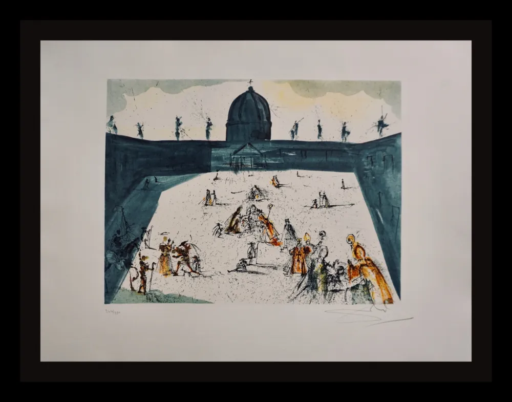 Gravura Dali - Place St-Pierre