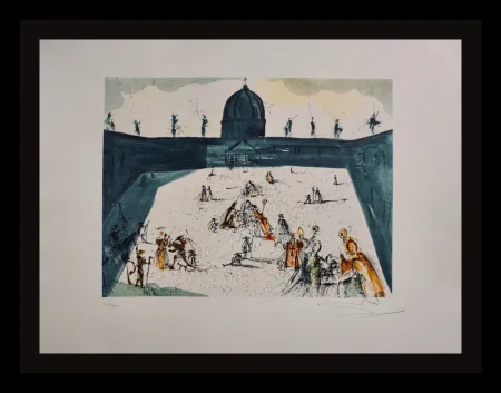 Gravura Dali - Place St-Pierre