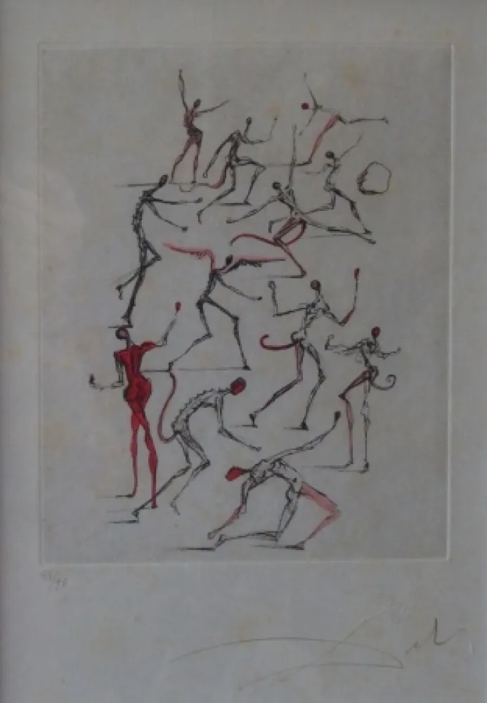 Água-Forte Dali - Poèmes de Mao Tse-Toung : les Démons