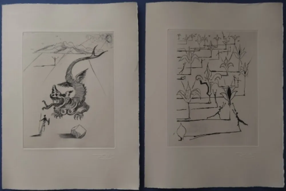 Gravura Dali - Poemes de Mao Tse Toung (With suite)