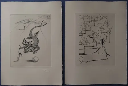 Gravura Dali - Poemes de Mao Tse Toung (With suite)