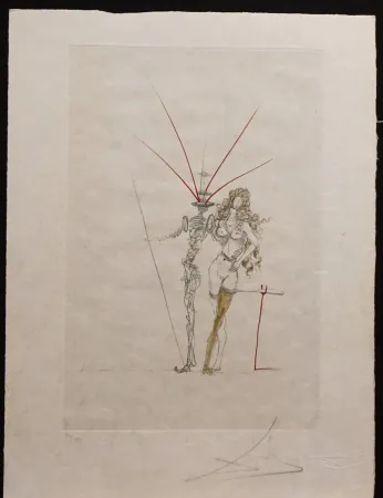 Gravura Dali - Poems Secrets Frontispiece