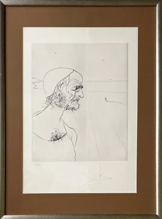 Água-Forte Dali - Portrait
