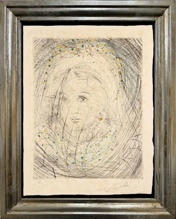 Ponta-Seca Dali - Portrait of  Marguerite