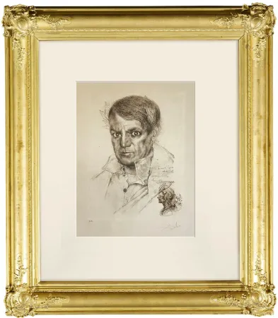 Ponta-Seca Dali - Portrait of picasso