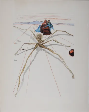 Litografia Dali - Quittant la corniche de la colère