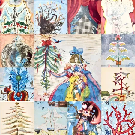 Sem Técnica Dali - Rare gift for this Christmas: a collection of 13 original vintage Christmas cards (1958 - 1970)