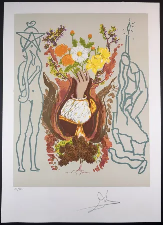 Litografia Dali - Renaissance With Original Portfolio Case