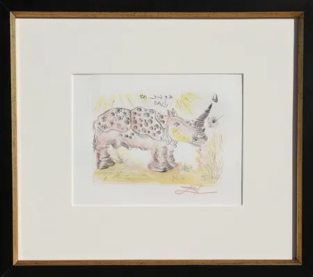 Gravura Dali - Rhinoceros